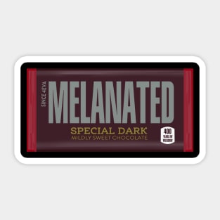 Melanated special dark chocolate Sticker